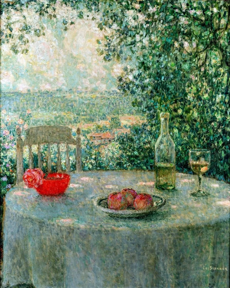 Henri Le Sidaner - Il tavolo all'aperto